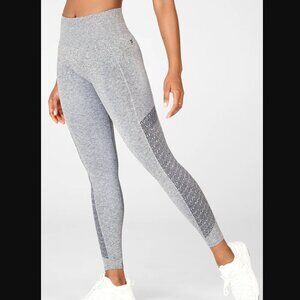 Fabletics Sync Seamless High-Waisted Legging Grey Heather Athleisure Workout